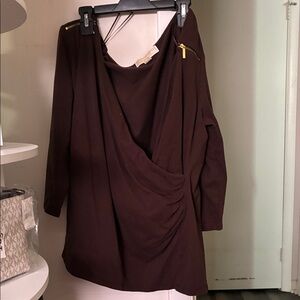 Michael Kors Chocolate Brown Top